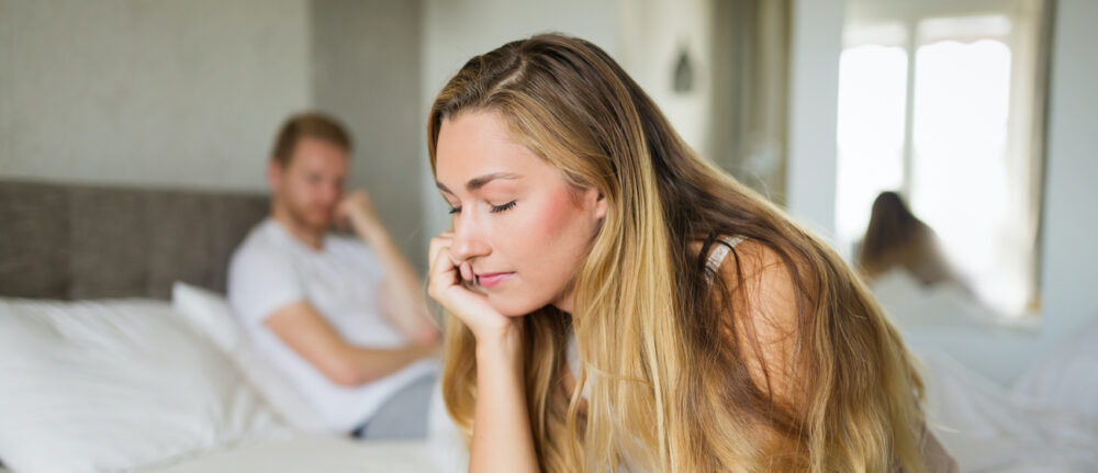 Couple having problems in relationship